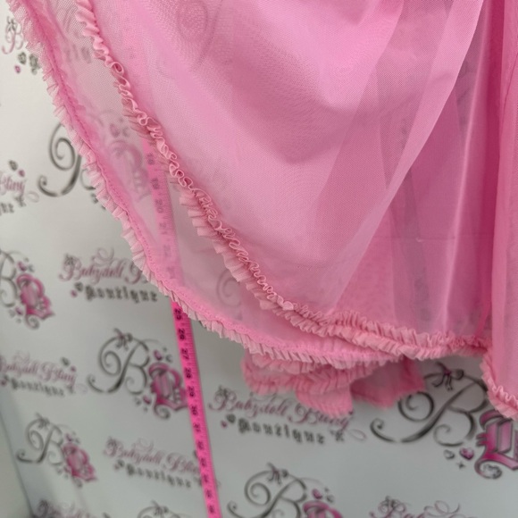 Victoria's Secret sexy little things Pink Rhinestone-Babydoll Chemise Satin Bow - Picture 14 of 15